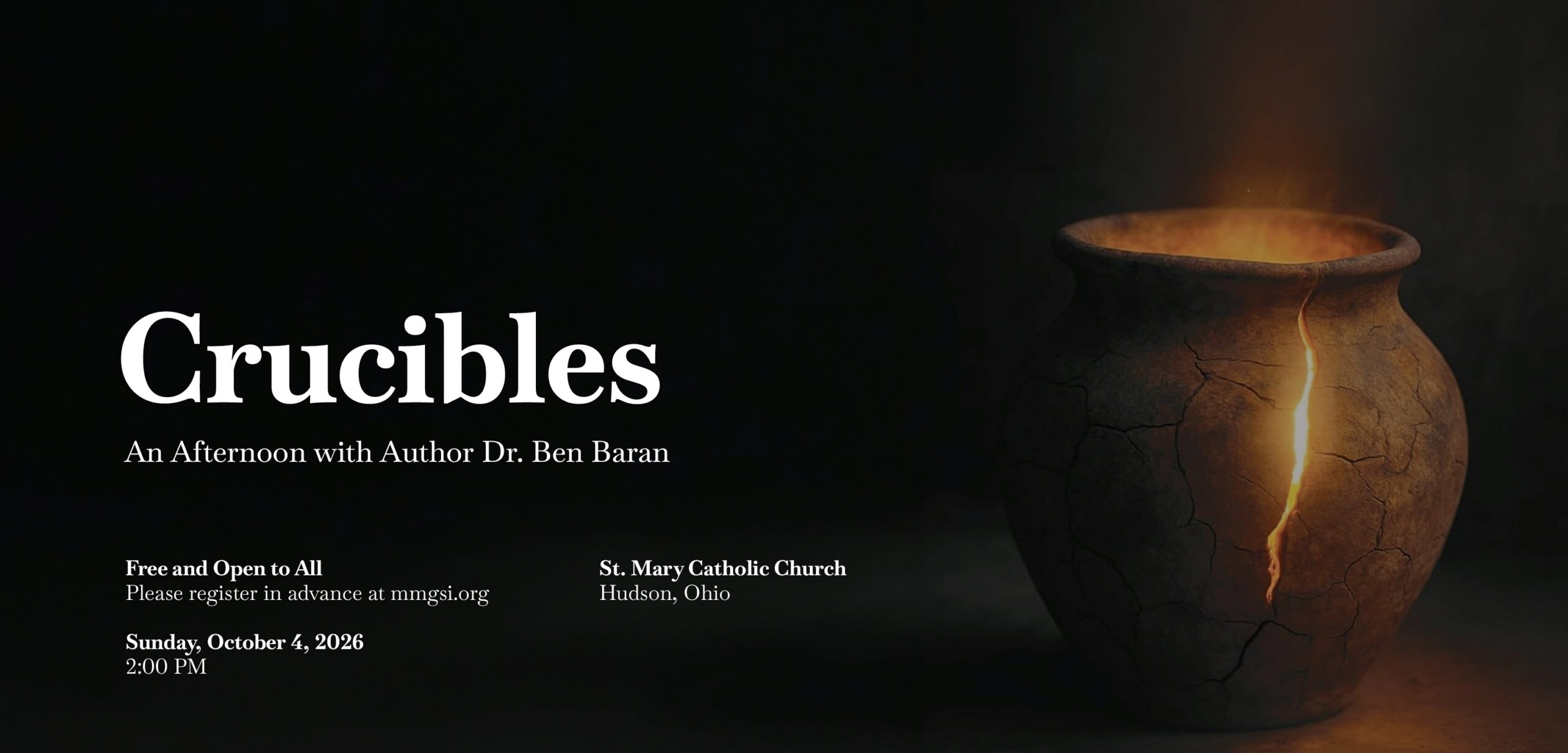 Crucibles: An Afternoon with Author Dr. Ben Baran